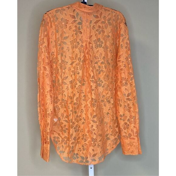 Forte Forte NWT Alen + On Lace in Tangerine Size 1 IT/ 4 US - Picture 6 of 11